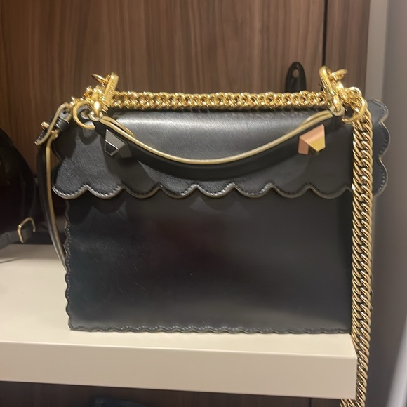 COPY - Fendi Crossbody Black Leather Bag - Picture 5 of 7